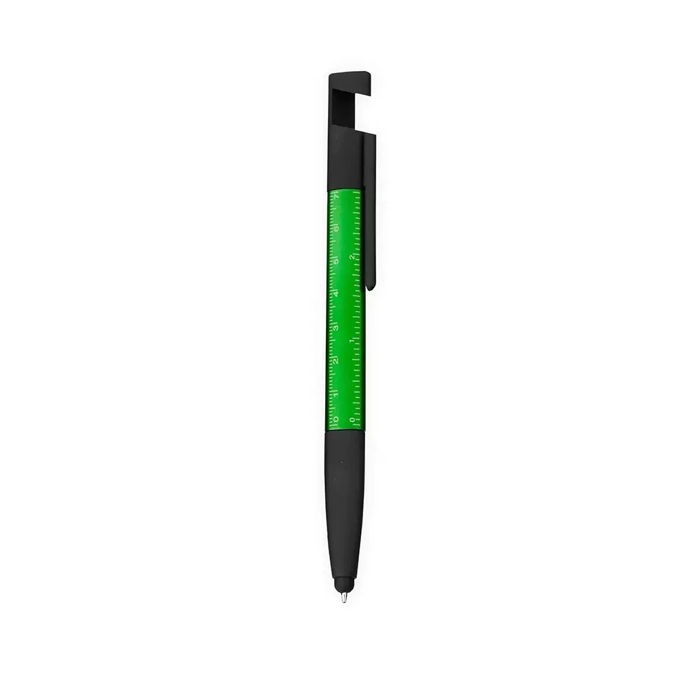 Caneta Plástica Triangular Multifuncional Personalizada 