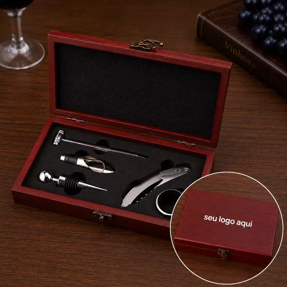 Kit Vinho 5 Peças Personalizado 