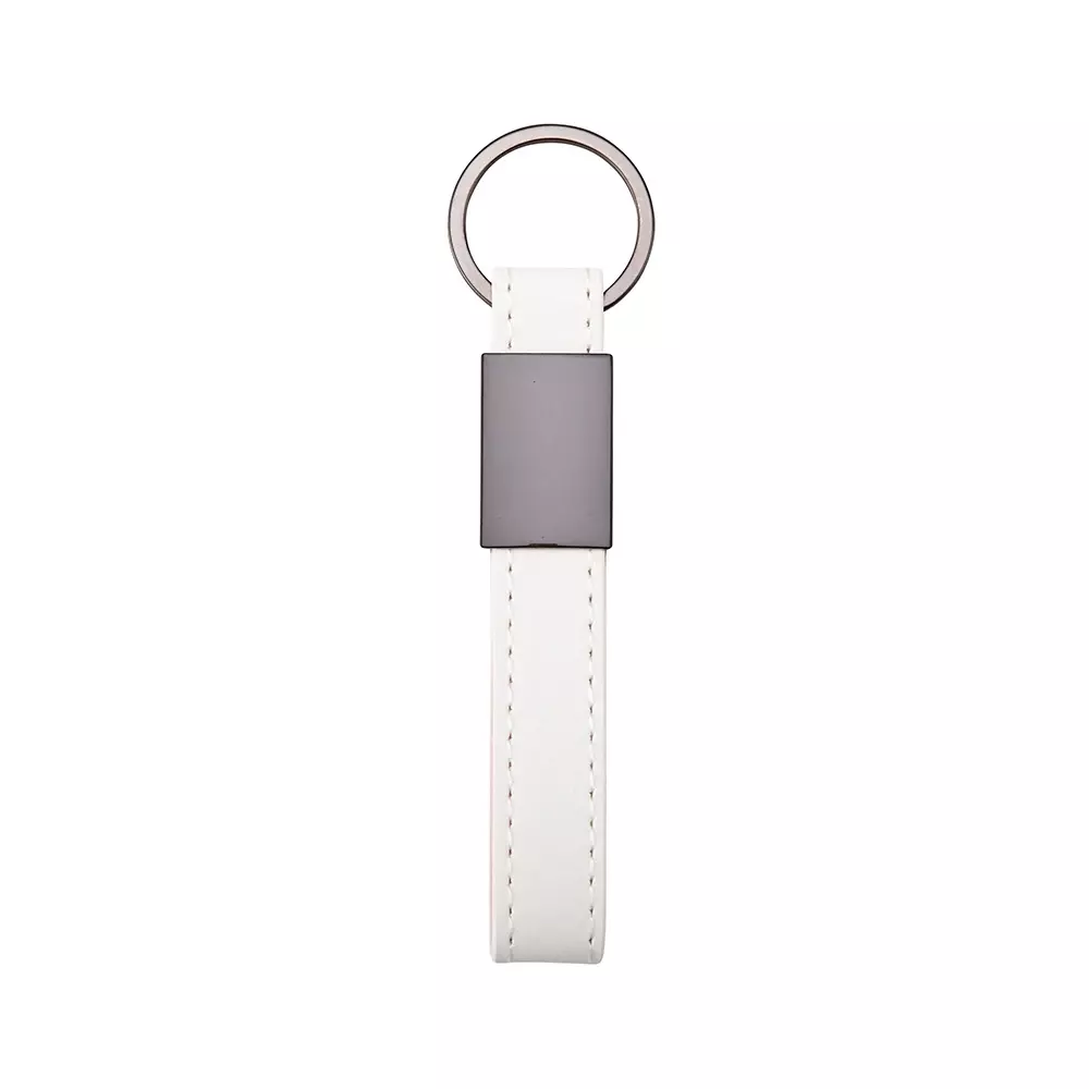 Chaveiro de Couro Sintético e Metal Personalizado 
