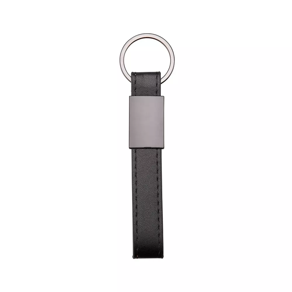 Chaveiro de Couro Sintético e Metal Personalizado 