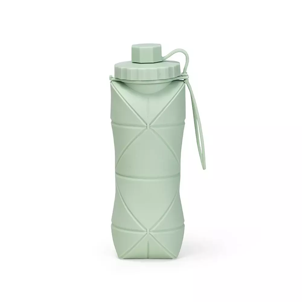 Garrafa Dobrável Silicone 600ml Personalizada 