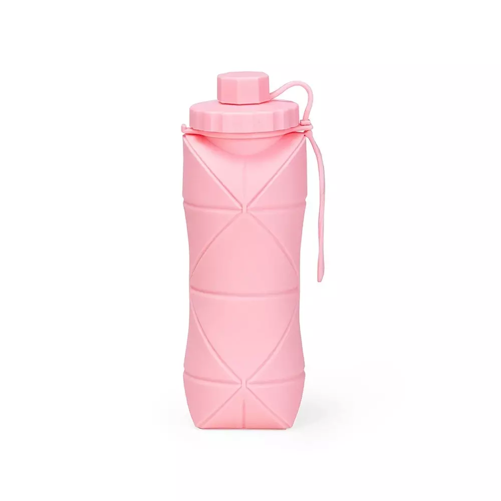 Garrafa Dobrável Silicone 600ml Personalizada 