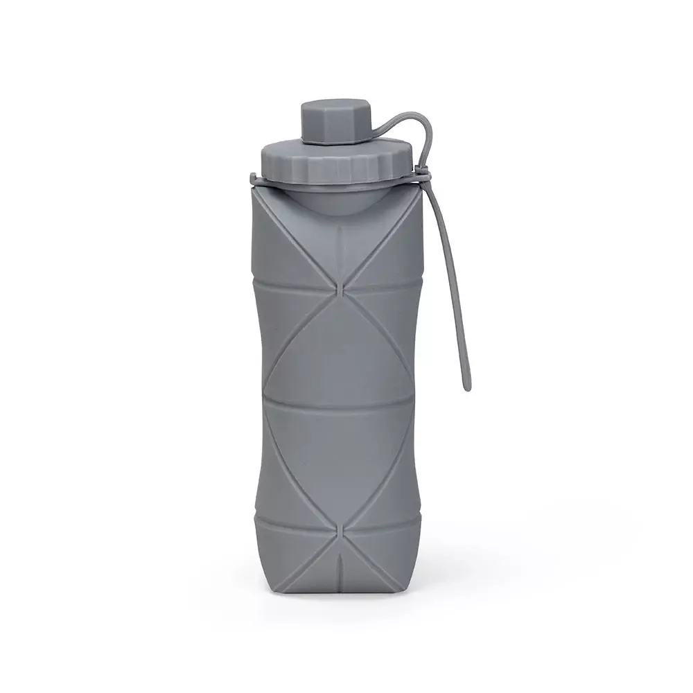 Garrafa Dobrável Silicone 600ml Personalizada 