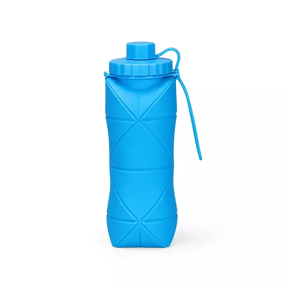 Garrafa Dobrável Silicone 600ml Personalizada 