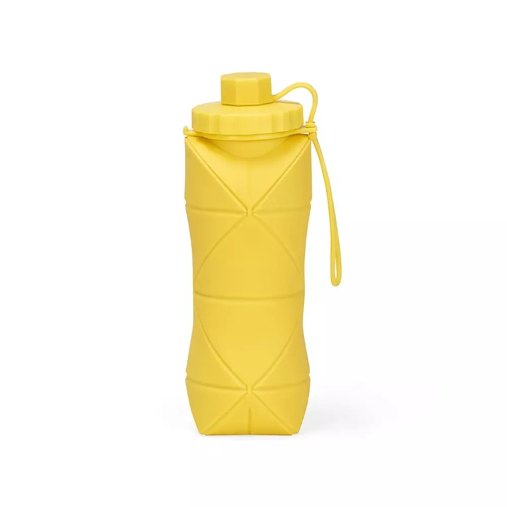 Garrafa Dobrável Silicone 600ml Personalizada 