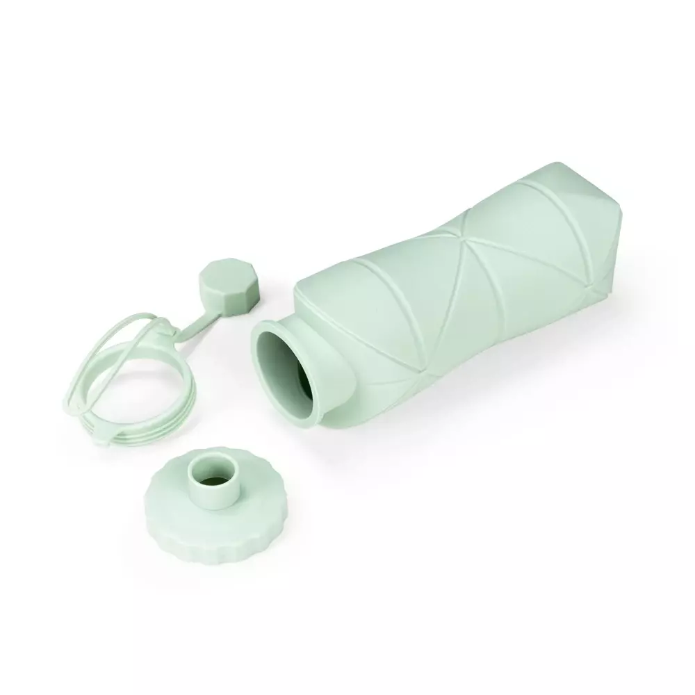 Garrafa Dobrável Silicone 600ml Personalizada 