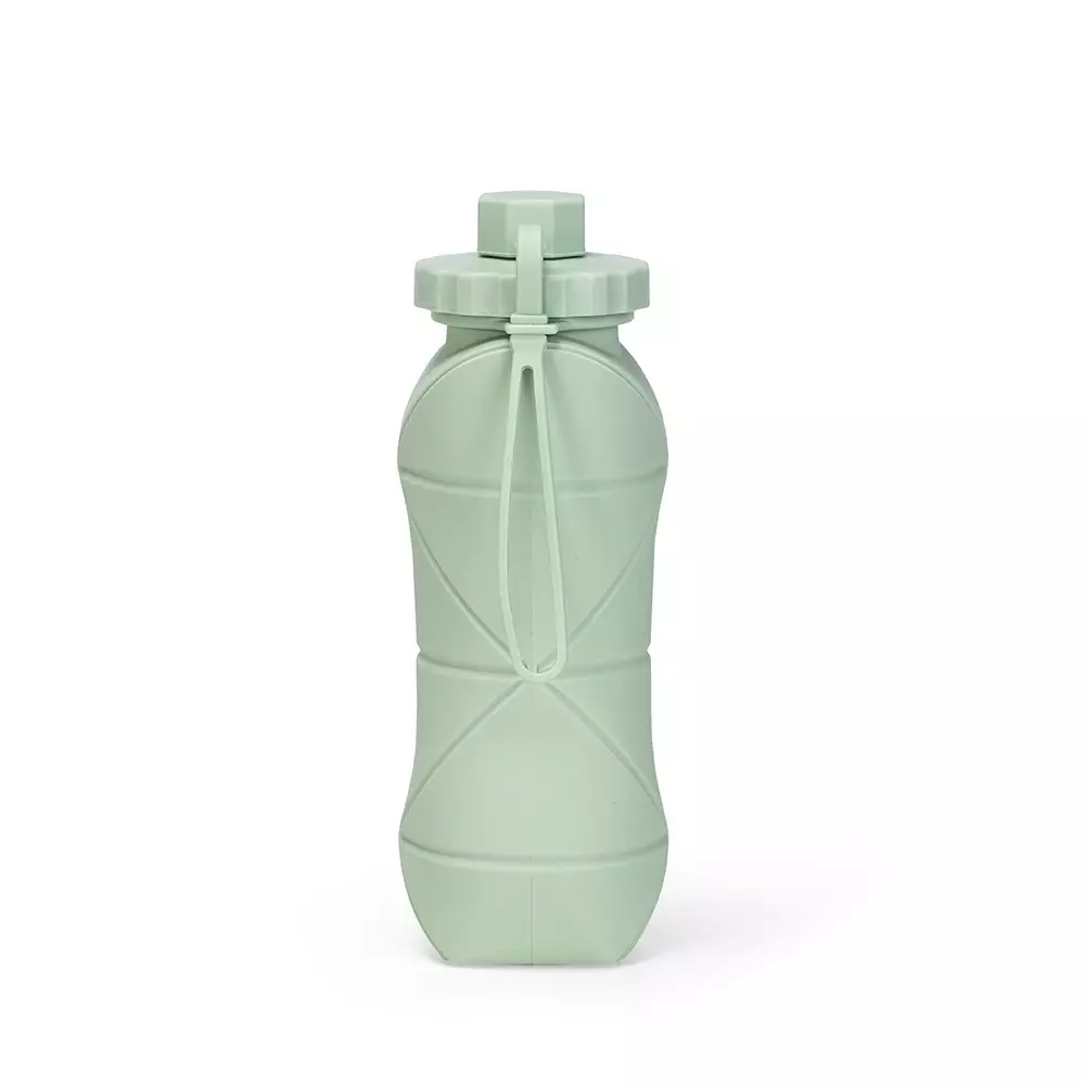 Garrafa Dobrável Silicone 600ml Personalizada 