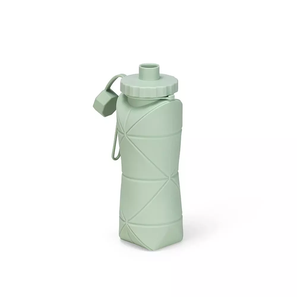 Garrafa Dobrável Silicone 600ml Personalizada 