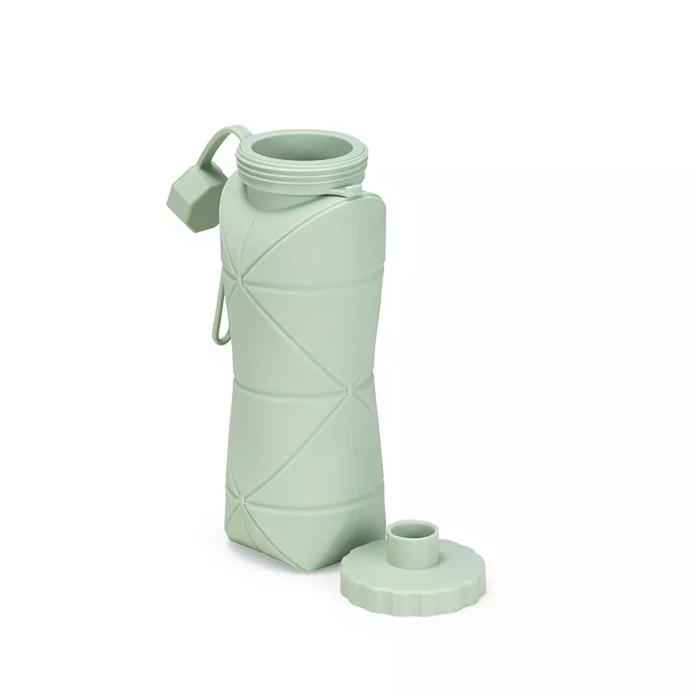 Garrafa Dobrável Silicone 600ml Personalizada 