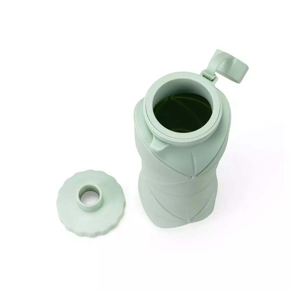 Garrafa Dobrável Silicone 600ml Personalizada 