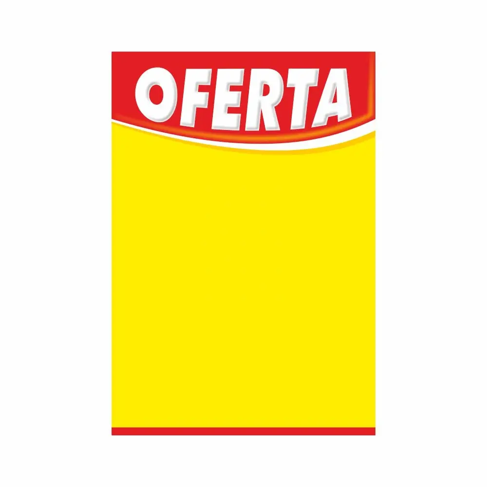 Cartaz Oferta Preço G - 46x32cm - 100 unidades 