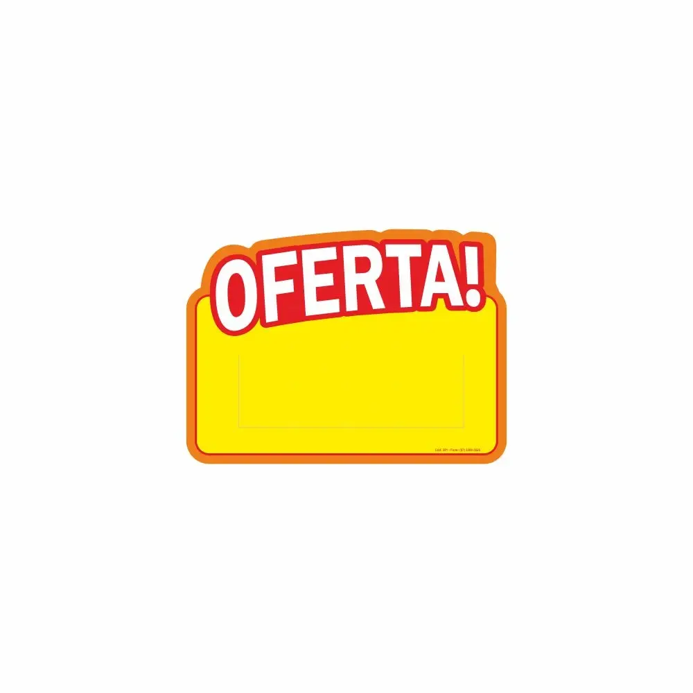 Cartaz com Corte para Gôndola 15x11cm - 100 Unidades 